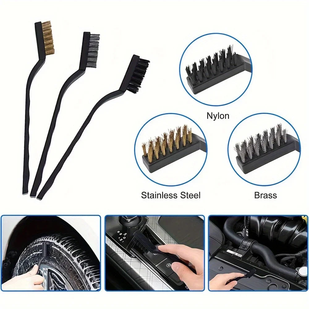 Car Detailing Brush Set Ultimate Auto Cleaning Kit For Vents